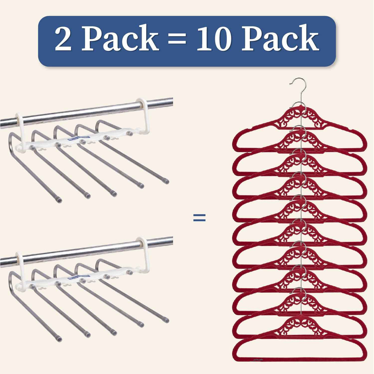 Space-Saver 5-in-1 Hanger | Multi-Layer Foldable Hanger