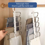Space-Saver 5-in-1 Hanger | Multi-Layer Foldable Hanger