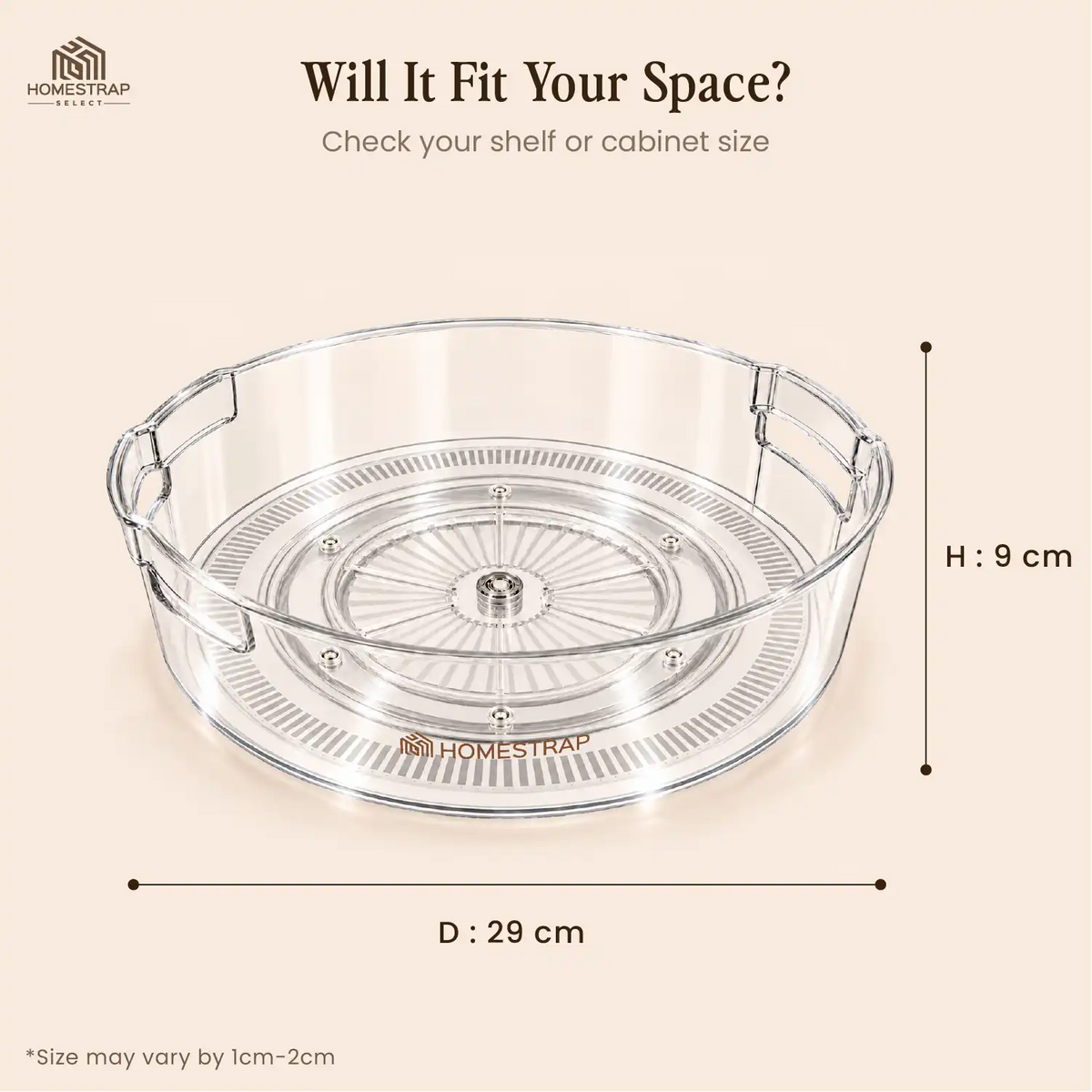 Spin Tray – 360° Rotating Storage Organizer