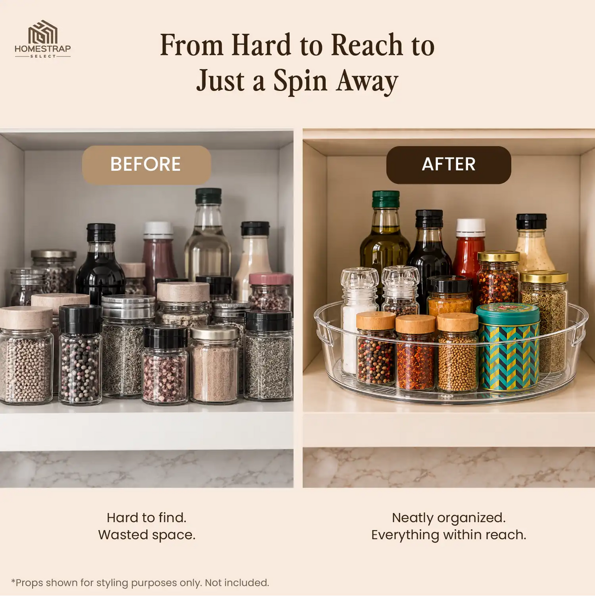 Spin Tray – 360° Rotating Storage Organizer