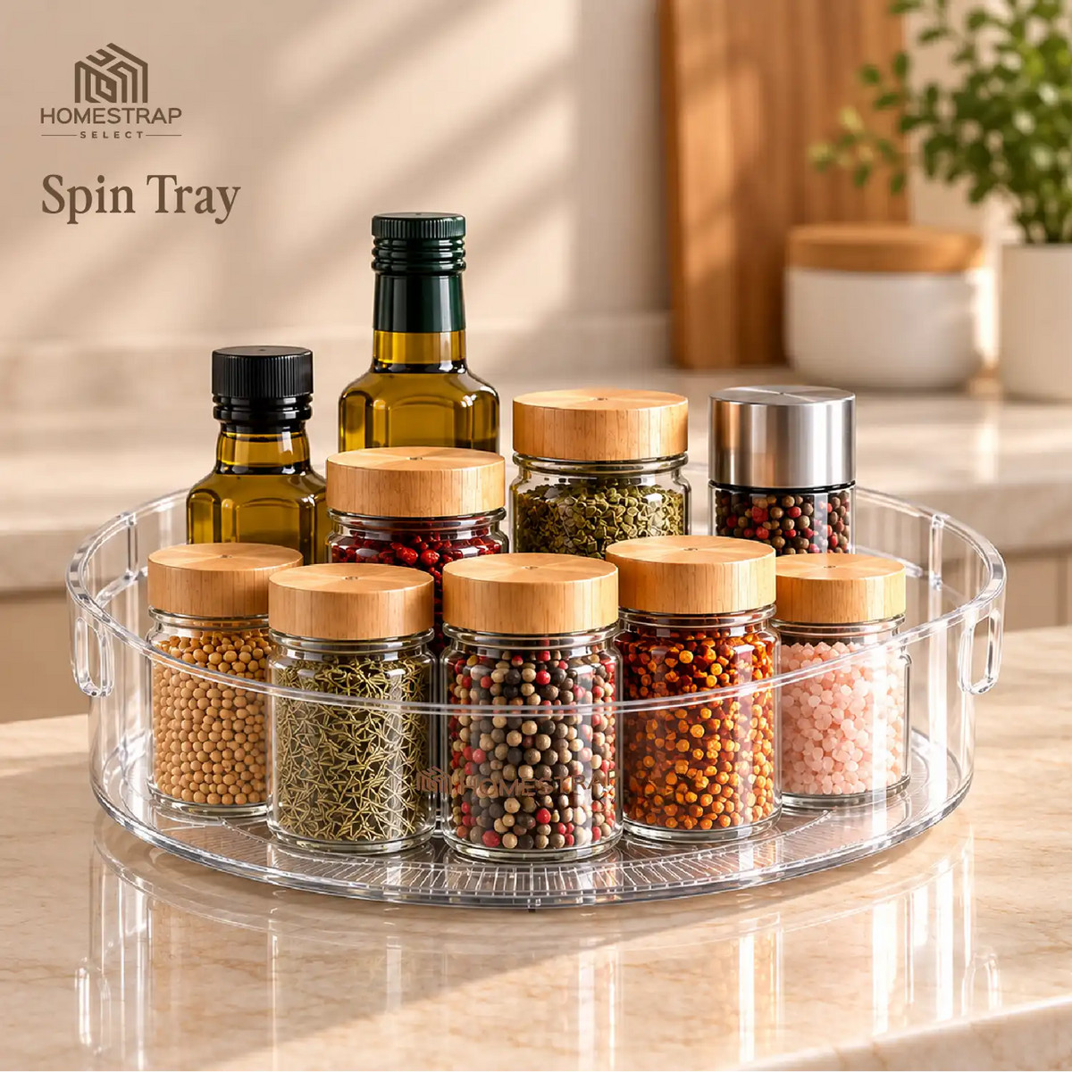 Spin Tray – 360° Rotating Storage Organizer