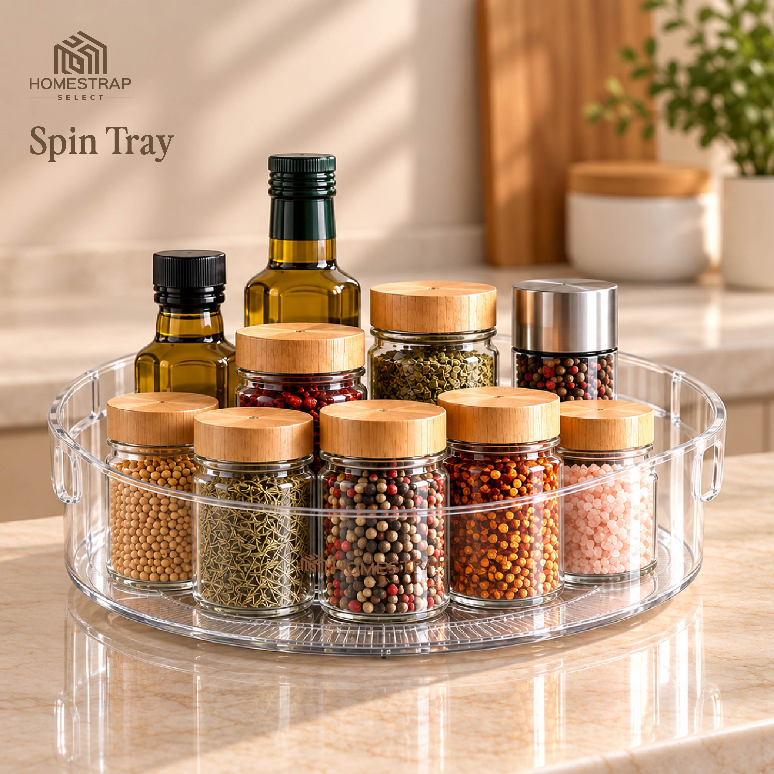 Spin Tray – 360° Rotating Storage Organizer