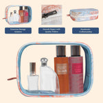 Gulmohar Transparent Toiletry Pouch|Pack of 2