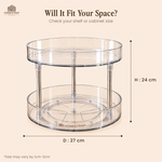 Twin Tier Spin – 2-Tier Rotating Organizer