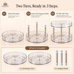 Twin Tier Spin – 2-Tier Rotating Organizer