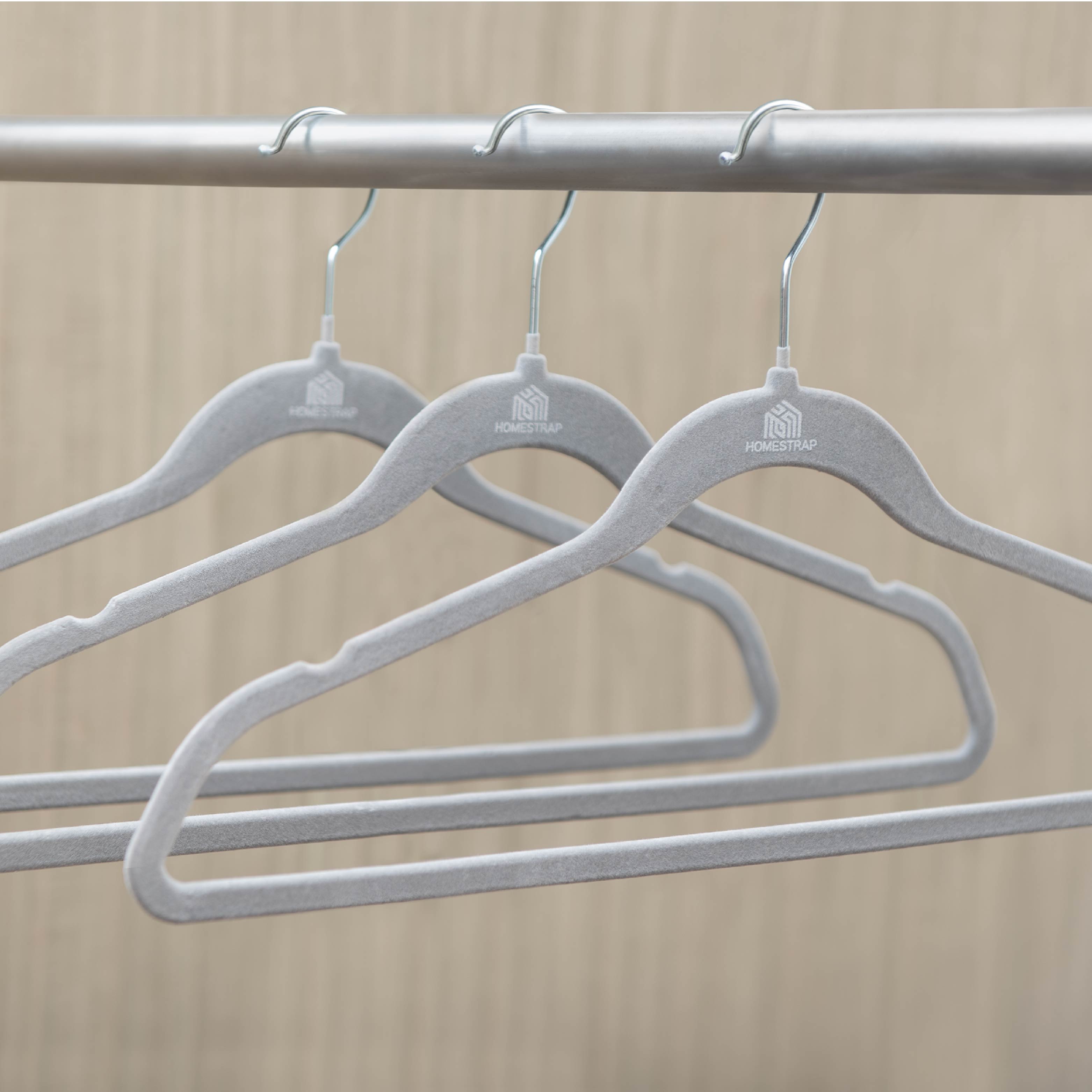 Velvet Anti-Slip Grey Hanger