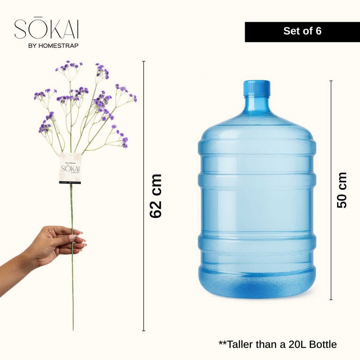Sokai Baby Breath Flower Sticks – Set of 6 - Homestrap