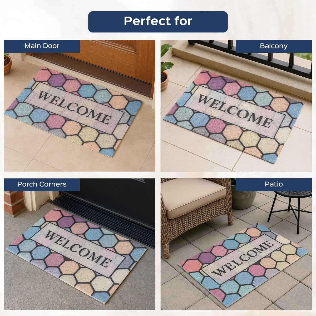 Welcome Door Mat for Home Set of 2