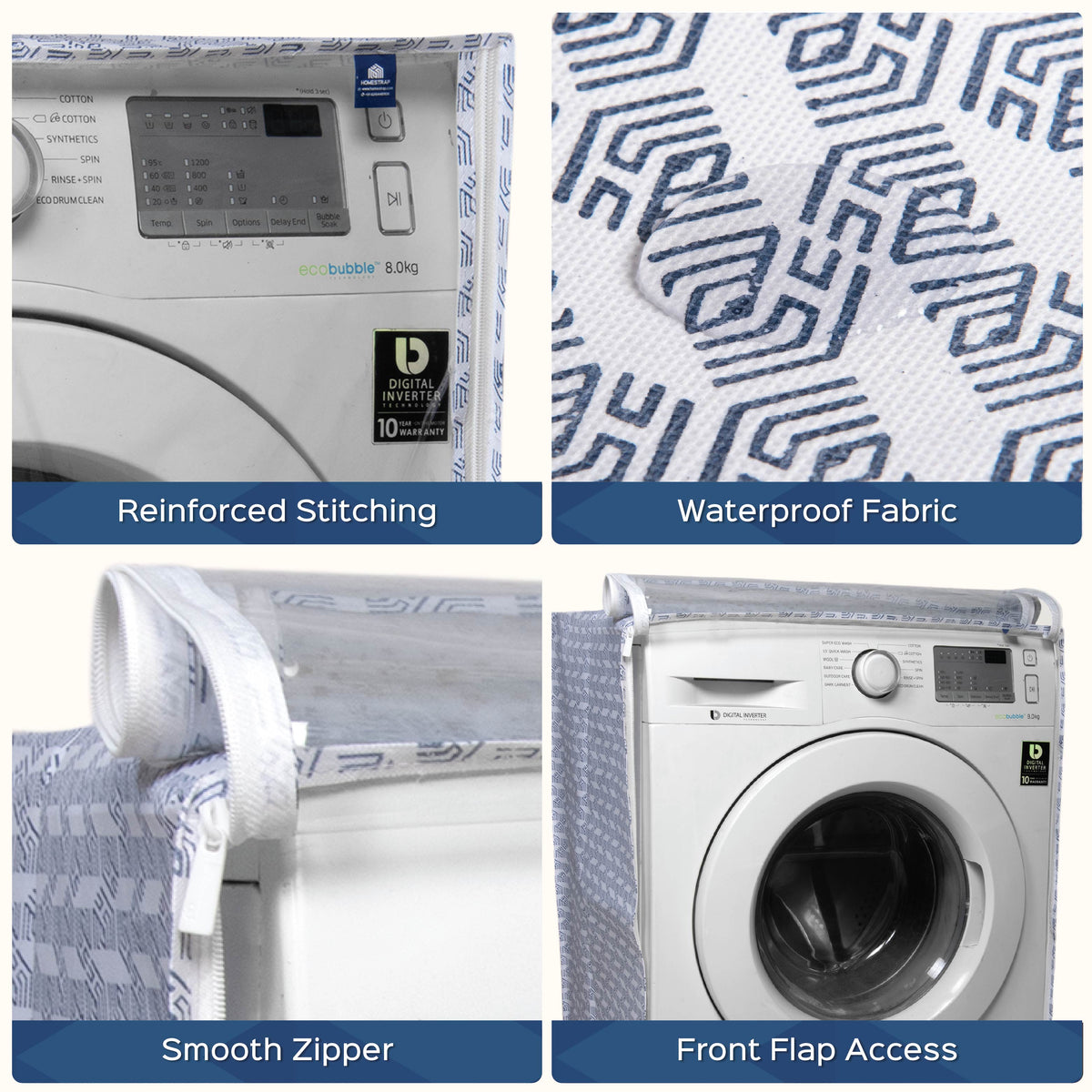 Front Load Washing Machine Cover - Homestrap