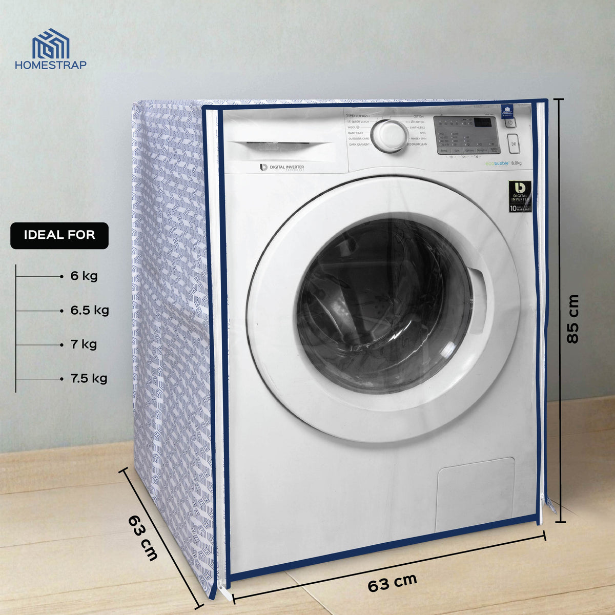 Front Load Washing Machine Cover - Homestrap