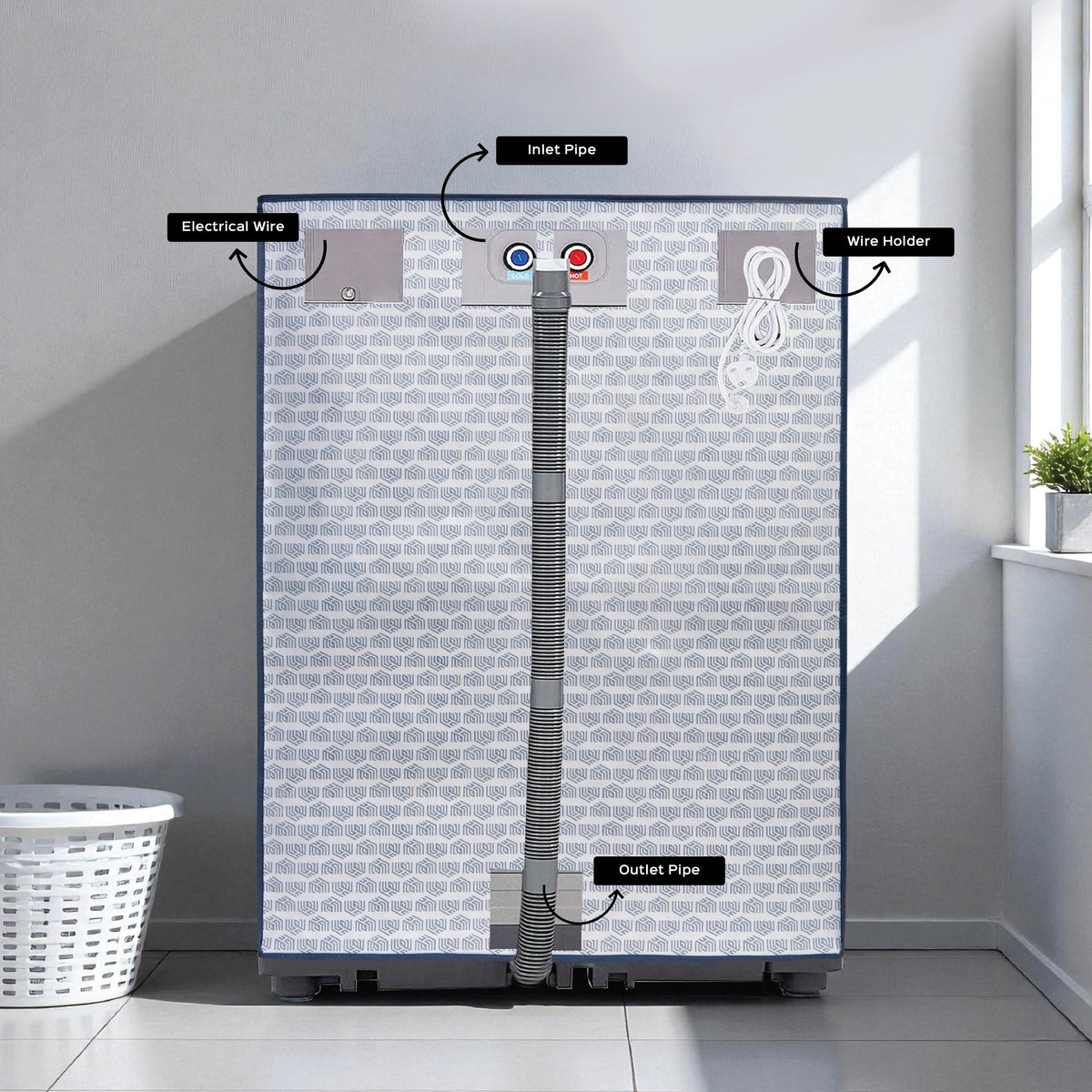 Front Load Washing Machine Cover - Homestrap