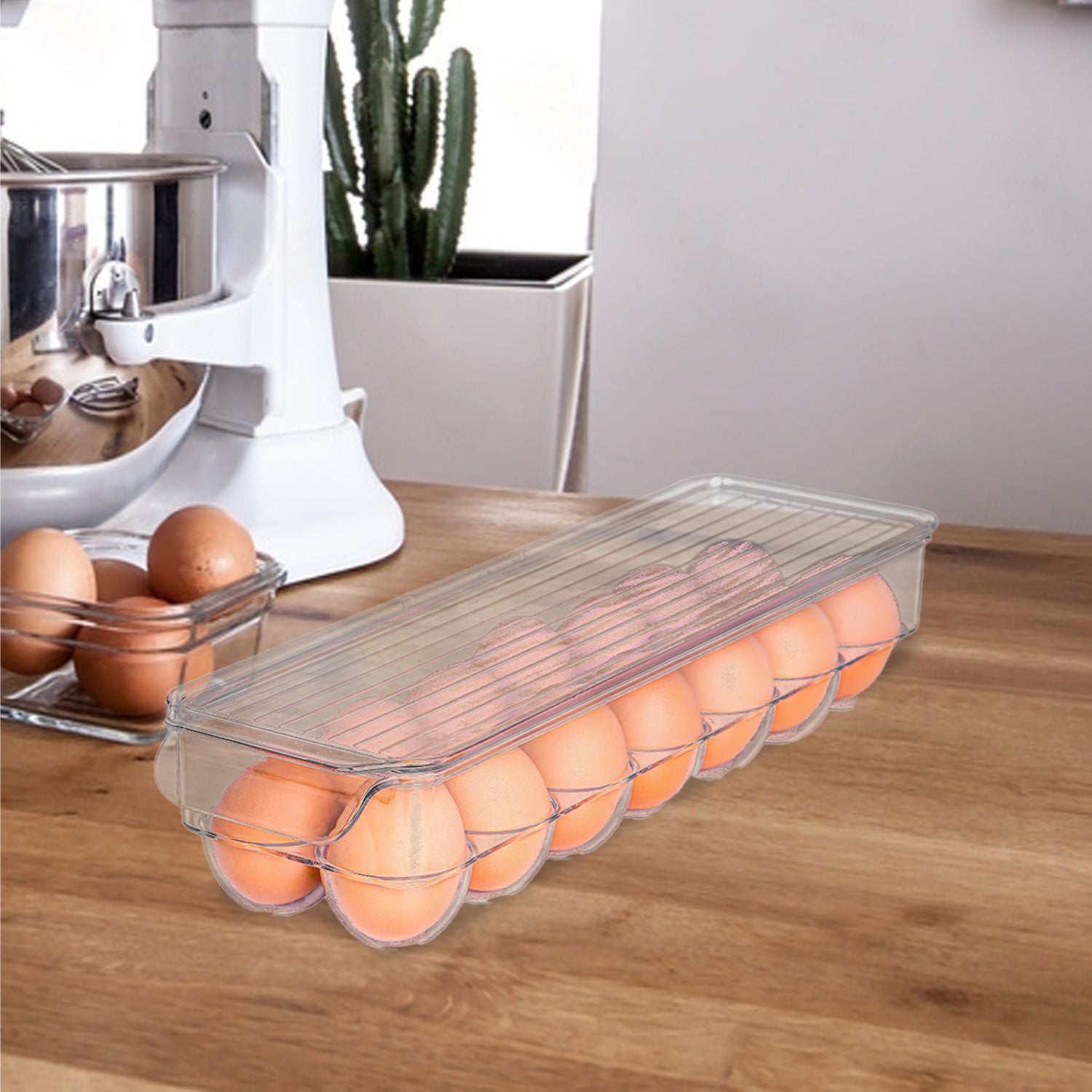 14 Compartments, Eggs Storage Box with lid