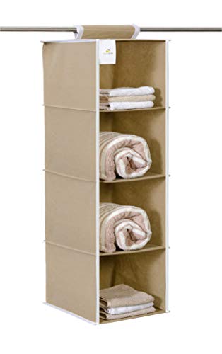 4 Shelf Hanging Organizer | Foldable Wardrobe\Closet Clothes Organizer