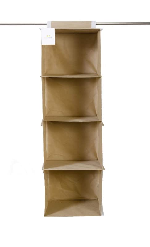 4 Shelf Hanging Organizer | Foldable Wardrobe\Closet Clothes Organizer