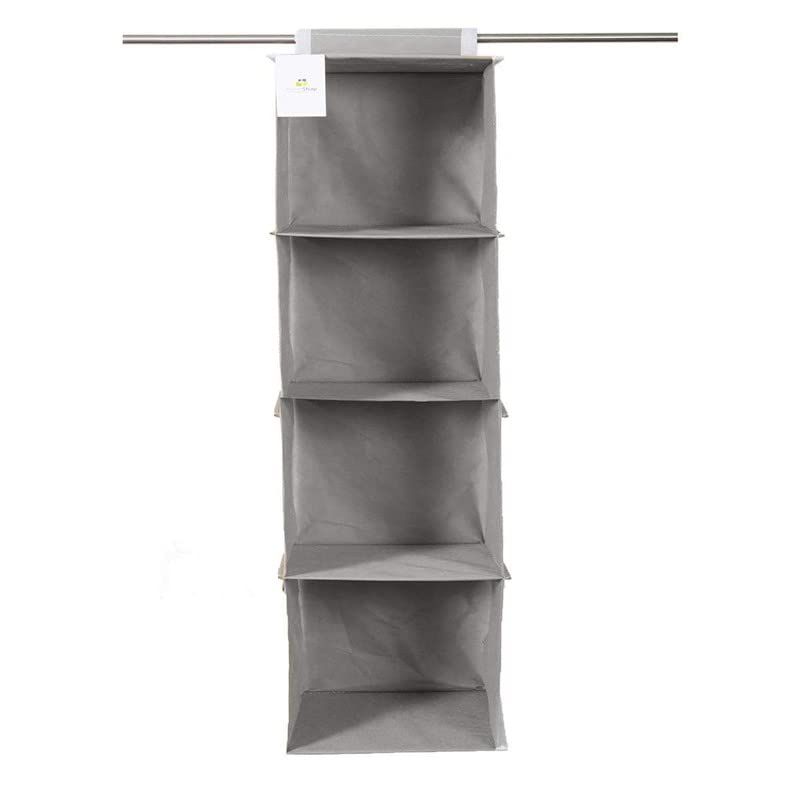 4 Shelf Hanging Organizer | Foldable Wardrobe\Closet Clothes Organizer