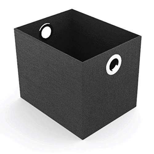 Storage Boxes with Ringlet Handle | Black