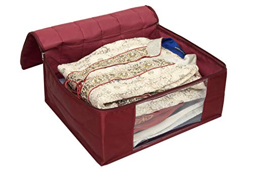 Parachute Quilted Saree Cover | Wardrobe Clothes Organizer