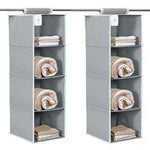 4 Shelf Hanging Organizer | Foldable Wardrobe\Closet Clothes Organizer