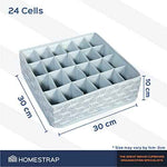 Set of 2 Socks cum Undergarment Organizer | 24 Compartments