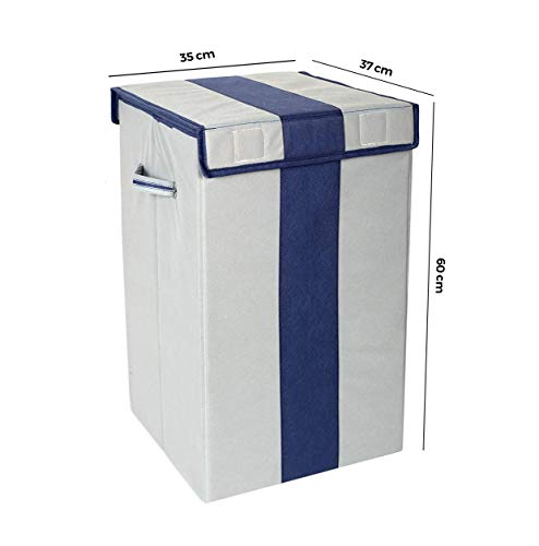 Laundry Basket with Lid Closure And Handles | Foldable | 68 Ltrs