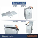 Foldable Laundry Basket with Lid & Handle