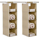 4 Shelf Hanging Organizer | Foldable Wardrobe\Closet Clothes Organizer