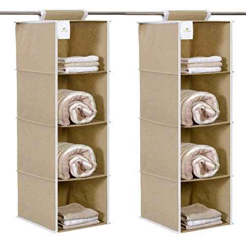 4 Shelf Hanging Organizer | Foldable Wardrobe\Closet Clothes Organizer