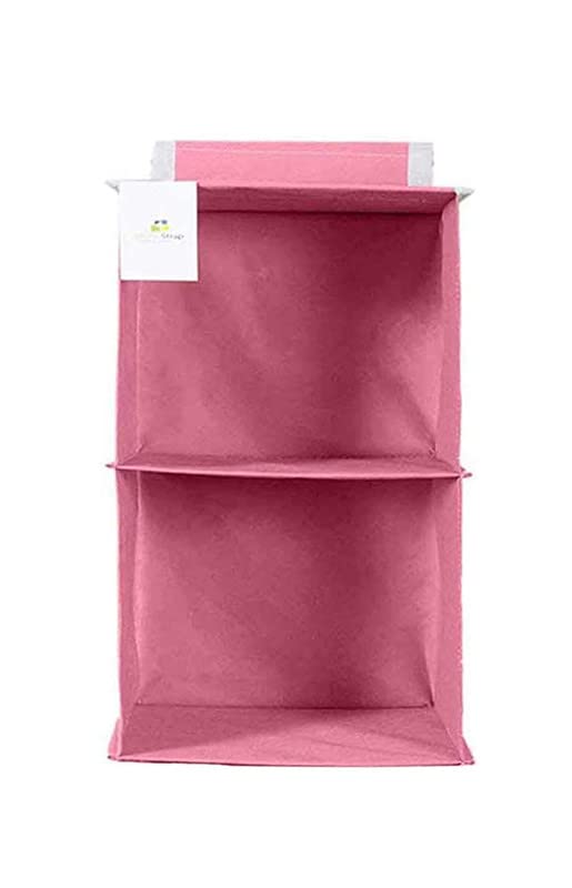 2 Shelf Hanging Organizer | Foldable Wardrobe/Closet Clothes Organizer