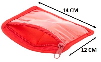 1 Jewellery Organizer with 10 Transparent Pouch Storage bag