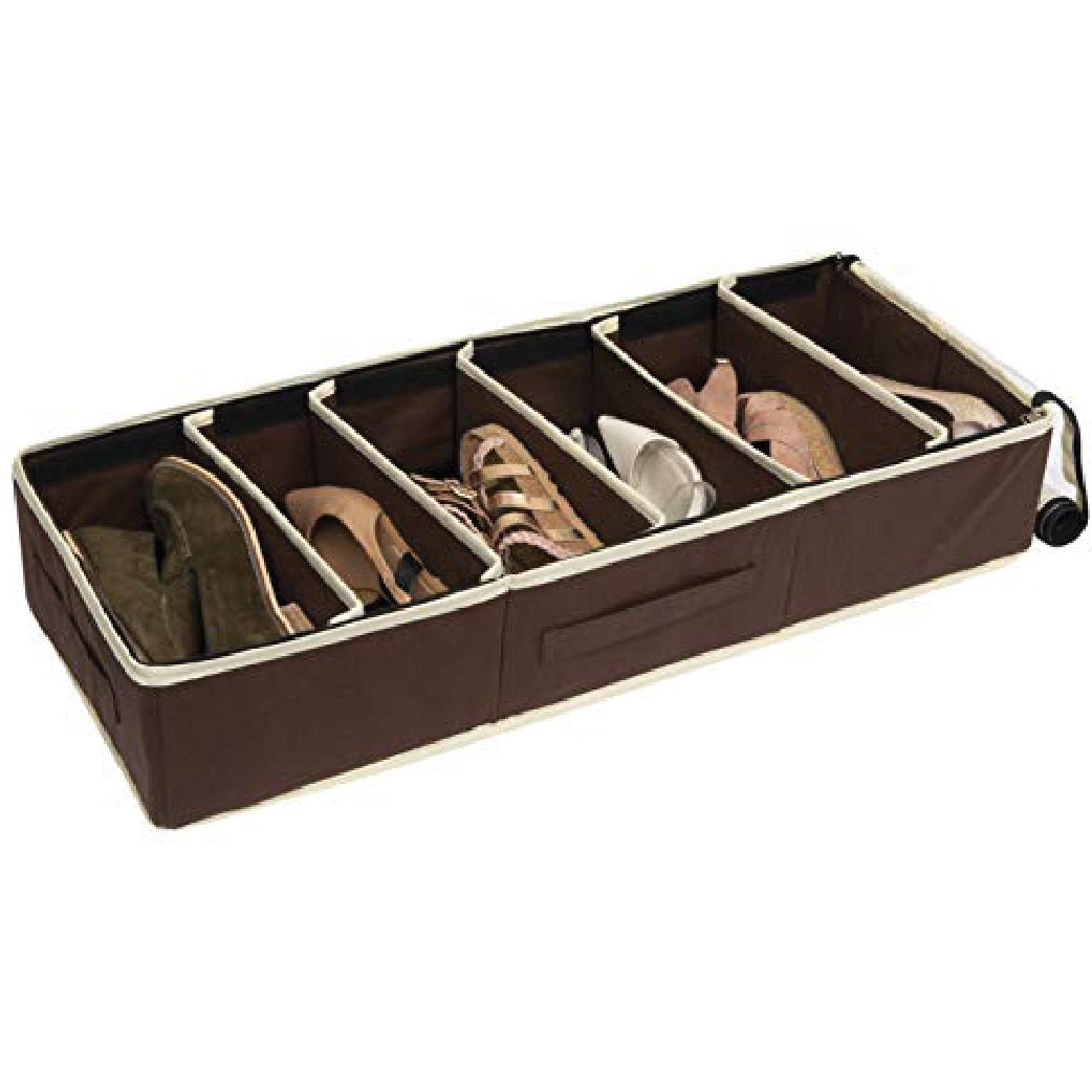 6 Section Footwear Underbed Organizer | Foldable