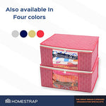Printed Saree Cover | Clothes Storage Bag - Homestrap