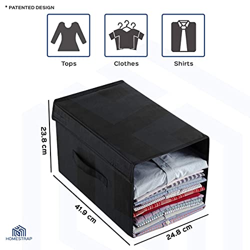 Clothes Stacker with Lid | Large | Black