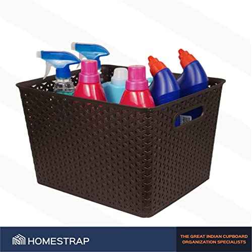 Set Of 3, Plastic Storage Organizers | Baskets With Lid