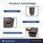 Set Of 3, Plastic Storage Organizers | Baskets With Lid