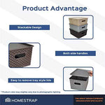 Set Of 3, Plastic Storage Organizers | Baskets With Lid