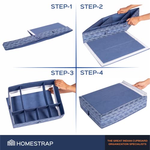 Multipurpose Foldable Drawer Organizer With 7 Compartments