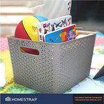 Set Of 3, Plastic Storage Organizers | Baskets With Lid
