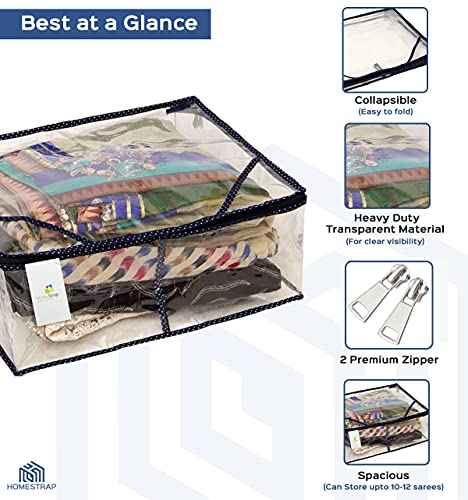Transparent Plastic Saree Cover for Neat Storage
