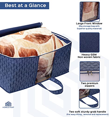 Underbed Organizer | Blanket, Pillow Storage Bag - Homestrap