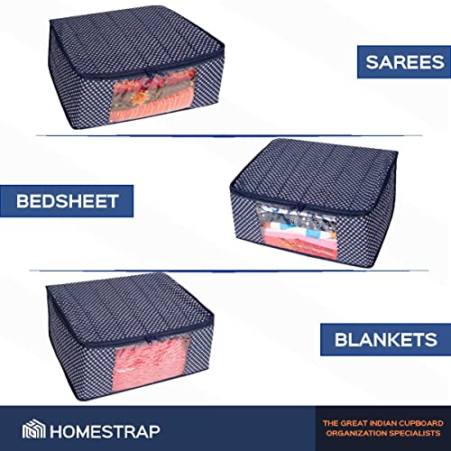 3 layer Cotton Quilted Saree Cover /Clothes Organizer