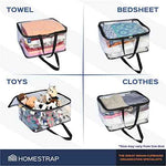 Transparent Clothes organizer with Handle and Zipper