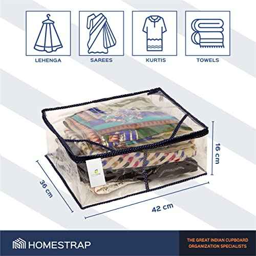 Transparent Plastic Saree Cover for Neat Storage