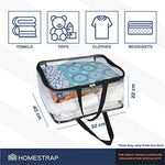 Transparent Clothes organizer with Handle and Zipper