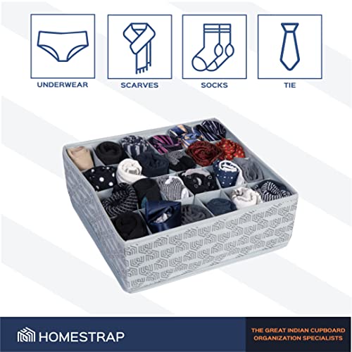 Set of 2 Socks cum Undergarment Organizer | 24 Compartments