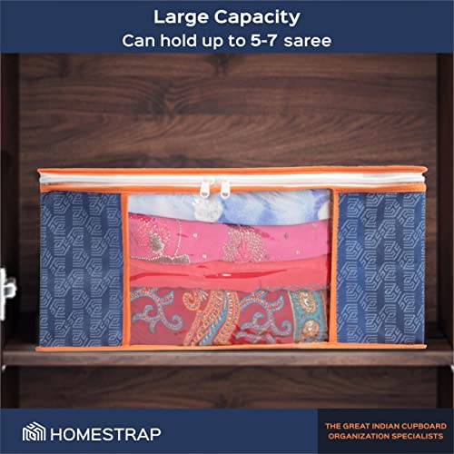 Printed Saree Cover | Clothes Storage Bag - Homestrap