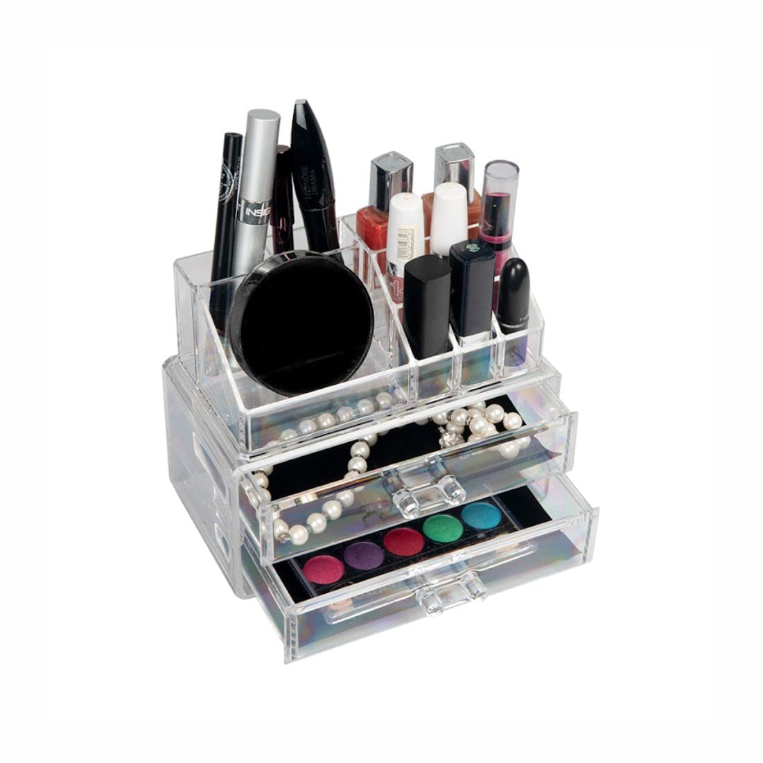 Cosmetic/ Makeup Organizer Storage with 2 Small Drawers
