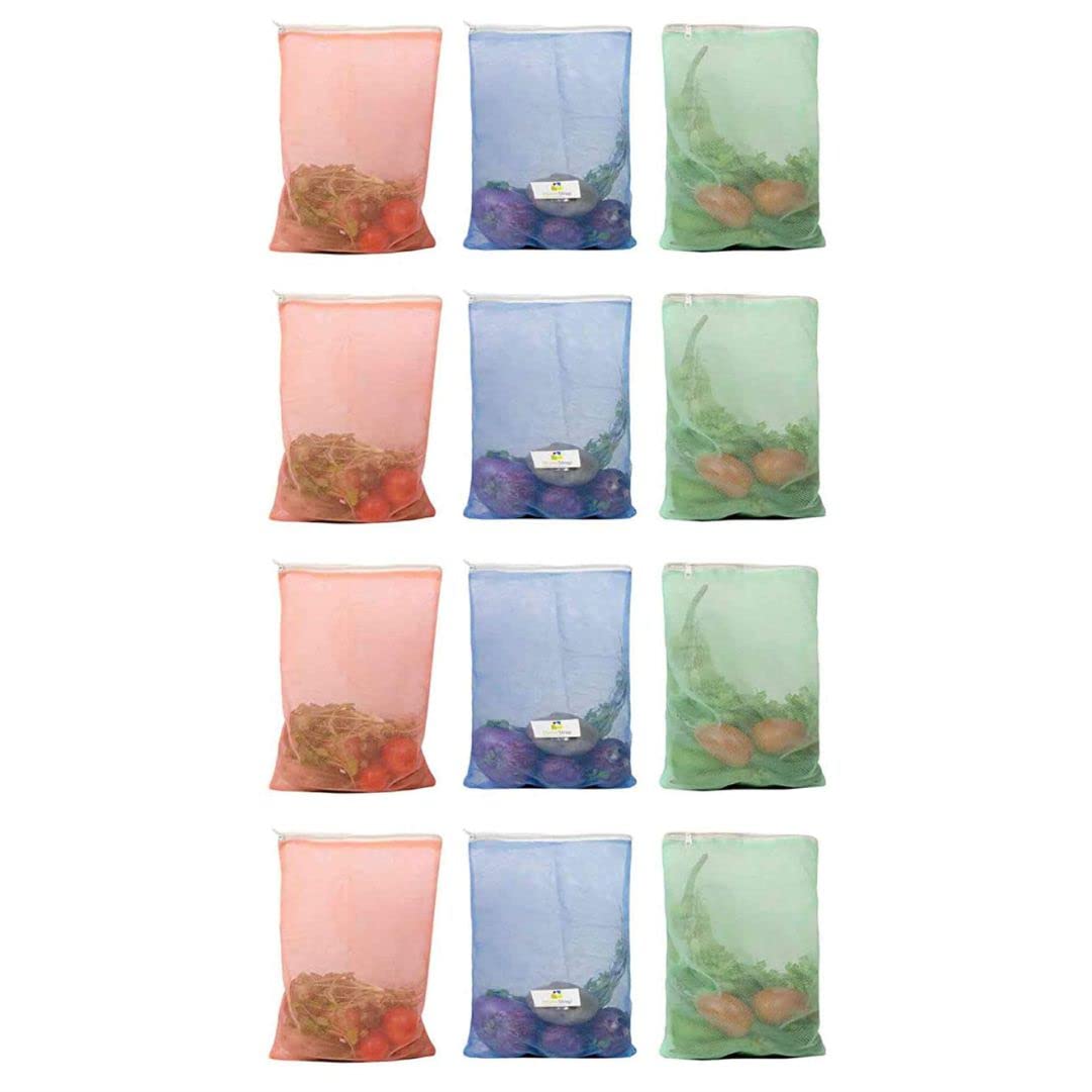 Multicolor Mesh Vegetables Bags