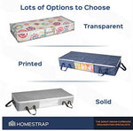 14 Inch Underbed Organizer | Blanket, Pillow Storage Bag Set of 2