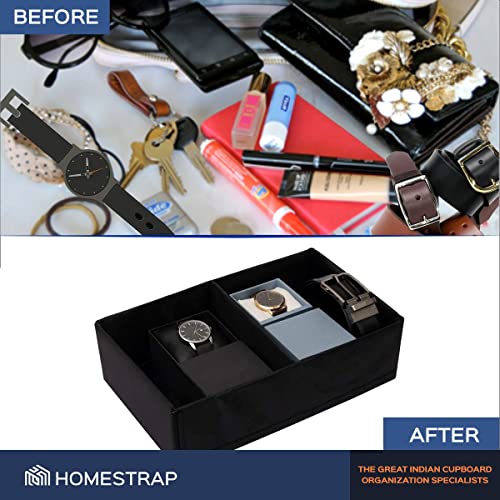 Multipurpose Drawer Organizer With 2 Compartments