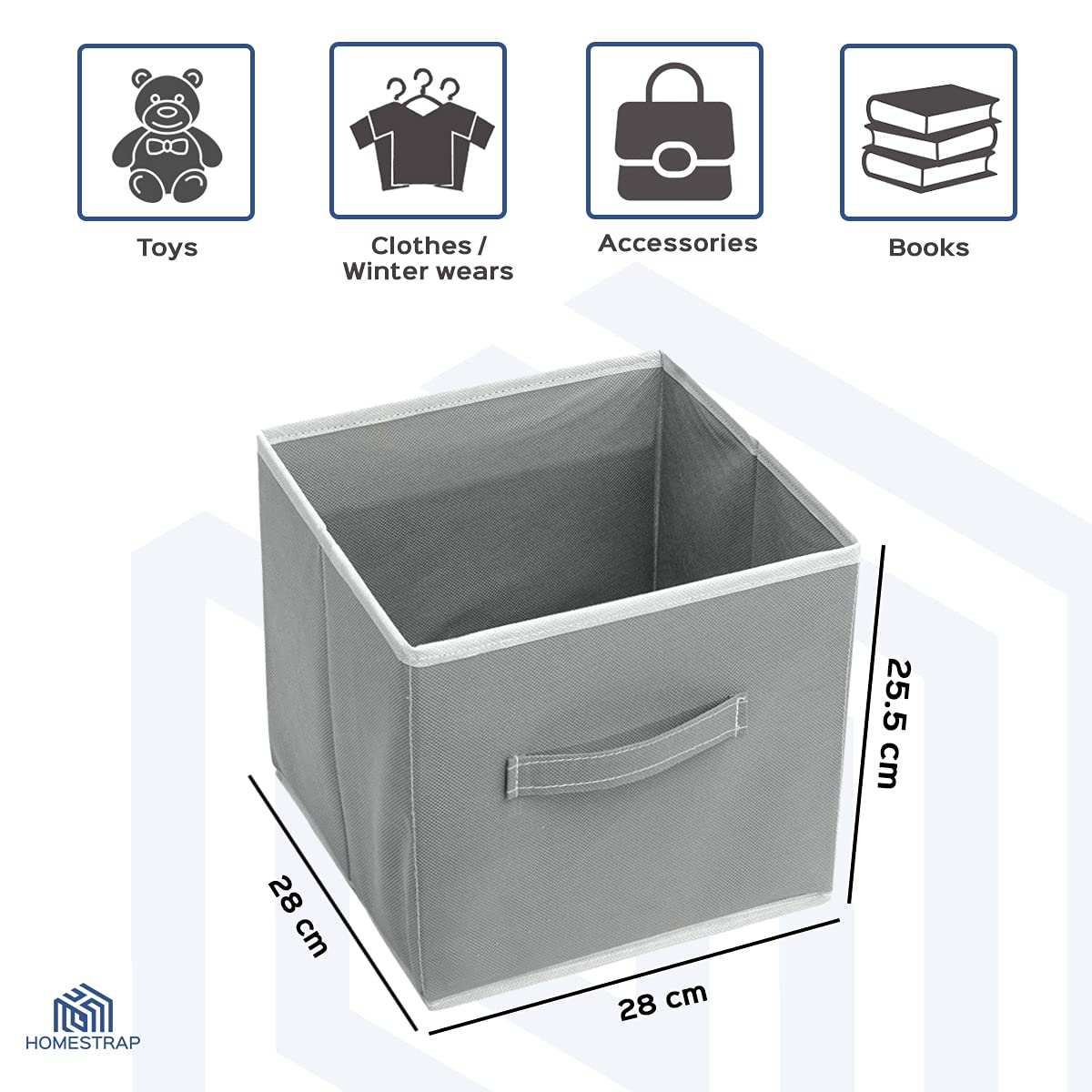 Foldable Storage Cube with Handle